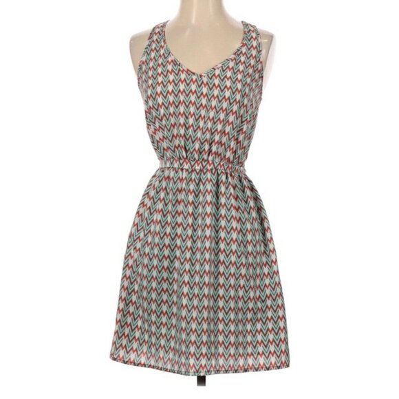 Bebop Women’s‎ Mini Dress Women’s Small Chevron - Picture 1 of 2